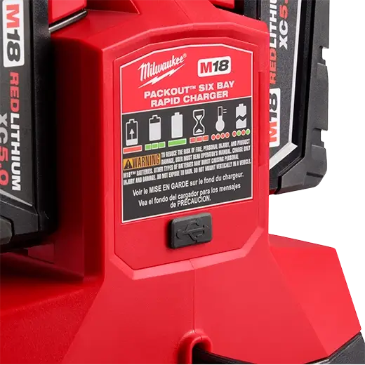 Milwaukee M18 PACKOUT Six Bay Rapid Charger 48-59-1809