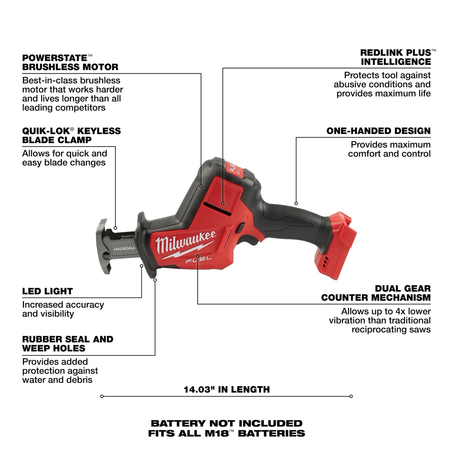 Milwaukee M18 FUEL™ Hackzall® 2719-20