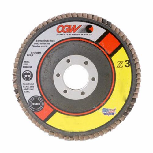 Camel Grinding Wheels 42322 Flap Disc – 4-1/2″ x 7/8″, Type 29, 40G CGW