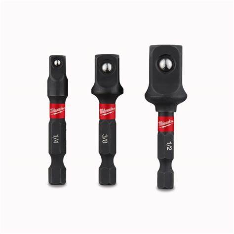 SHOCKWAVE™ 3PC Impact Socket Adapter Set Milwaukee Tools