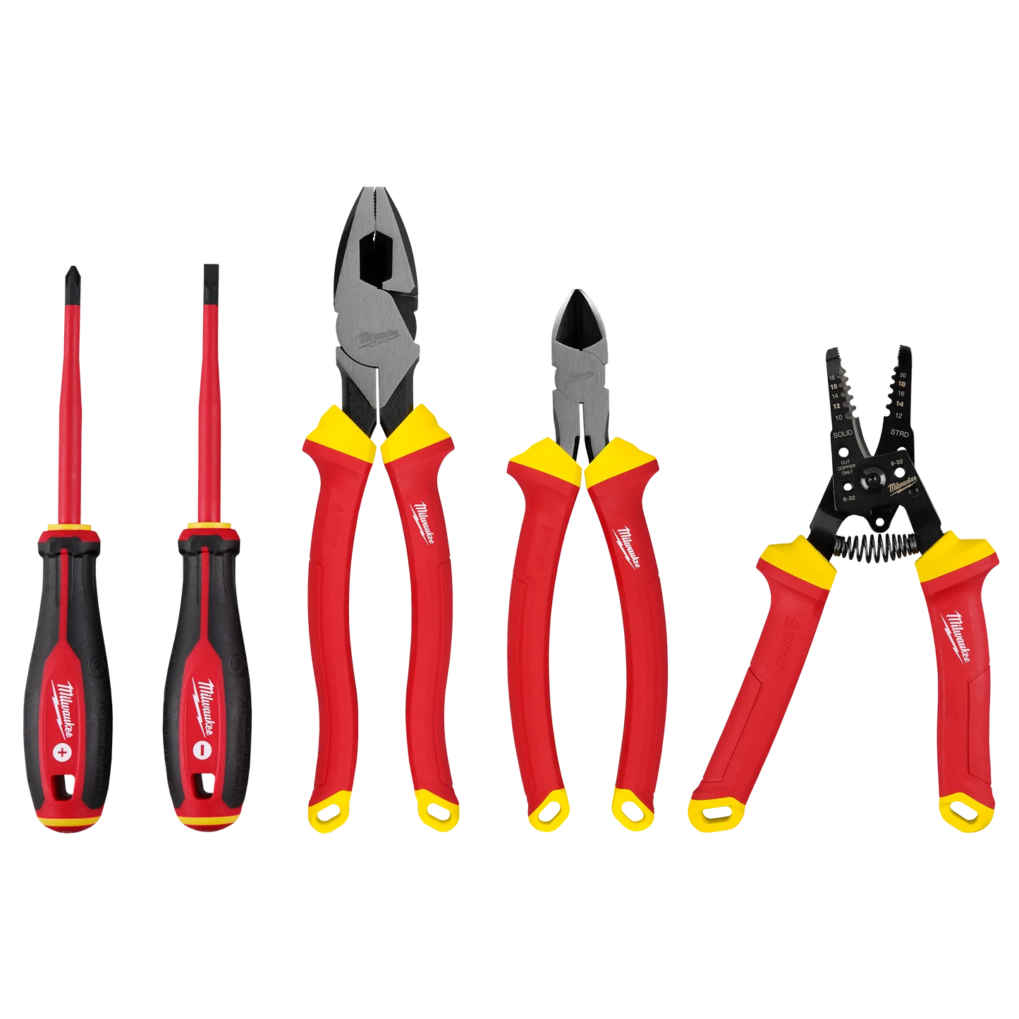 Milwaukee 48-22-2215 5 Pc 1000V Insulated Hand Tool Set (VDE Rated)