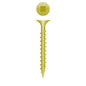 822QCY Square Drive Bugle Head, Coarse Thread, Zinc Yellow Plated, 8 x 2-1/2, Box of 2,500