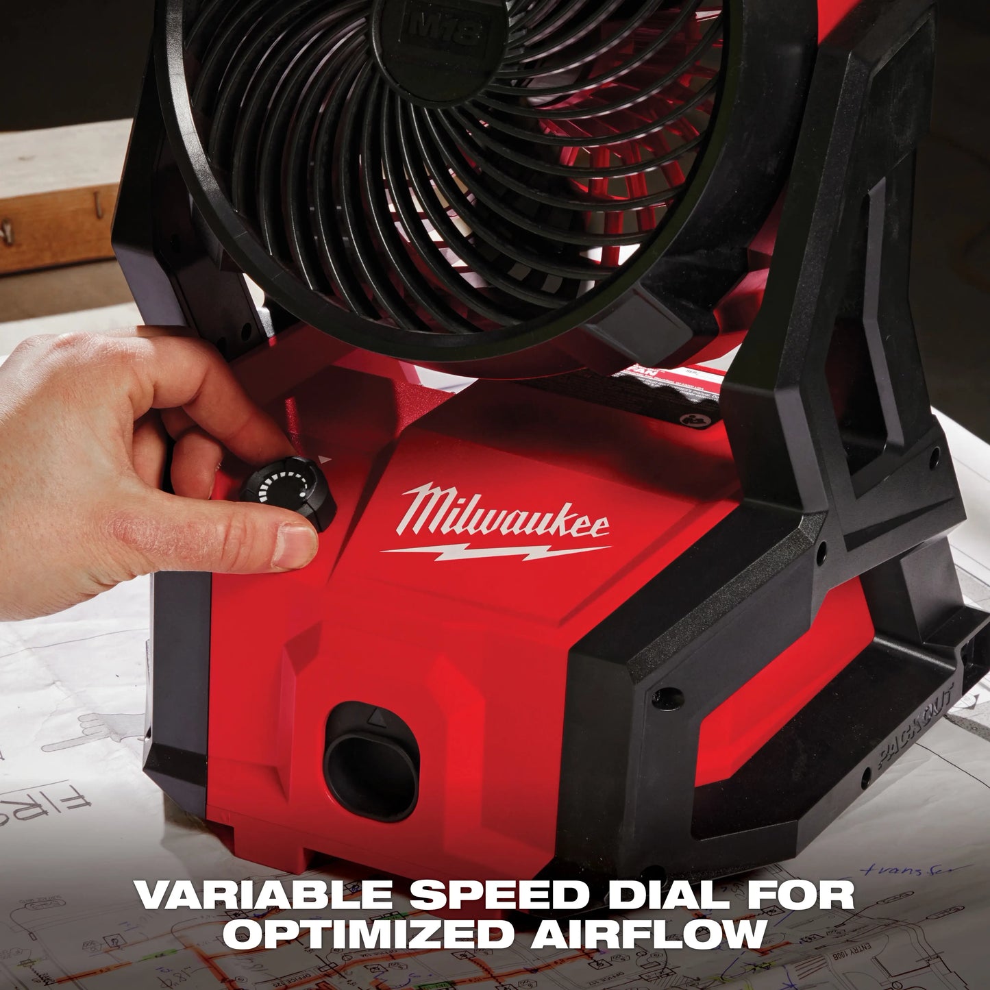 MILWAUKEE M18™ Brushless Fan w/ PACKOUT™ Compatibility 0818-20