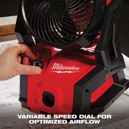 MILWAUKEE M18™ Brushless Fan w/ PACKOUT™ Compatibility 0818-20