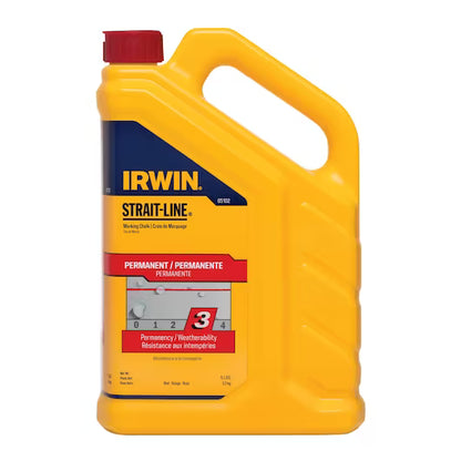 IRWIN STRAIT-LINE Permanent Marking Chalk – Red (5 lb.)  SKU:65102