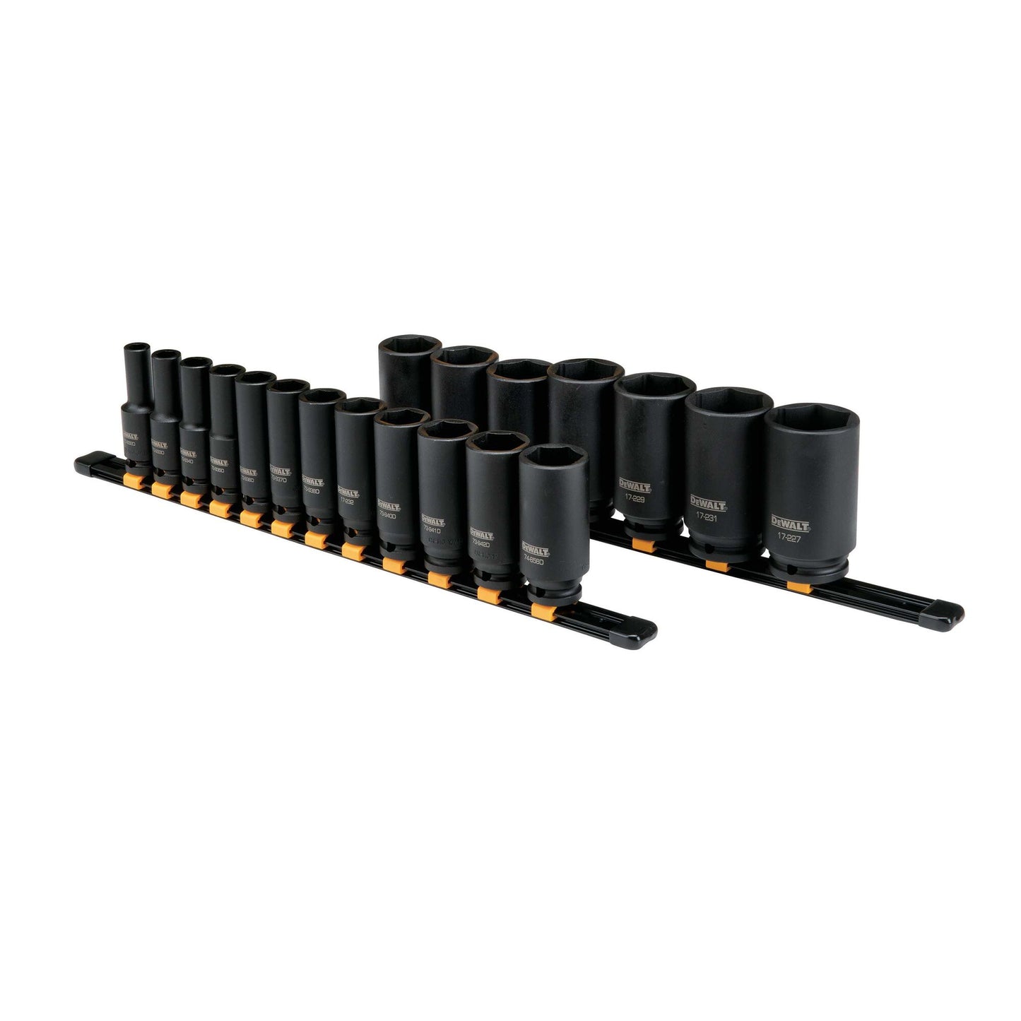 DEWALT Deep Impact Socket Set, 19-Piece, 1/2" Drive