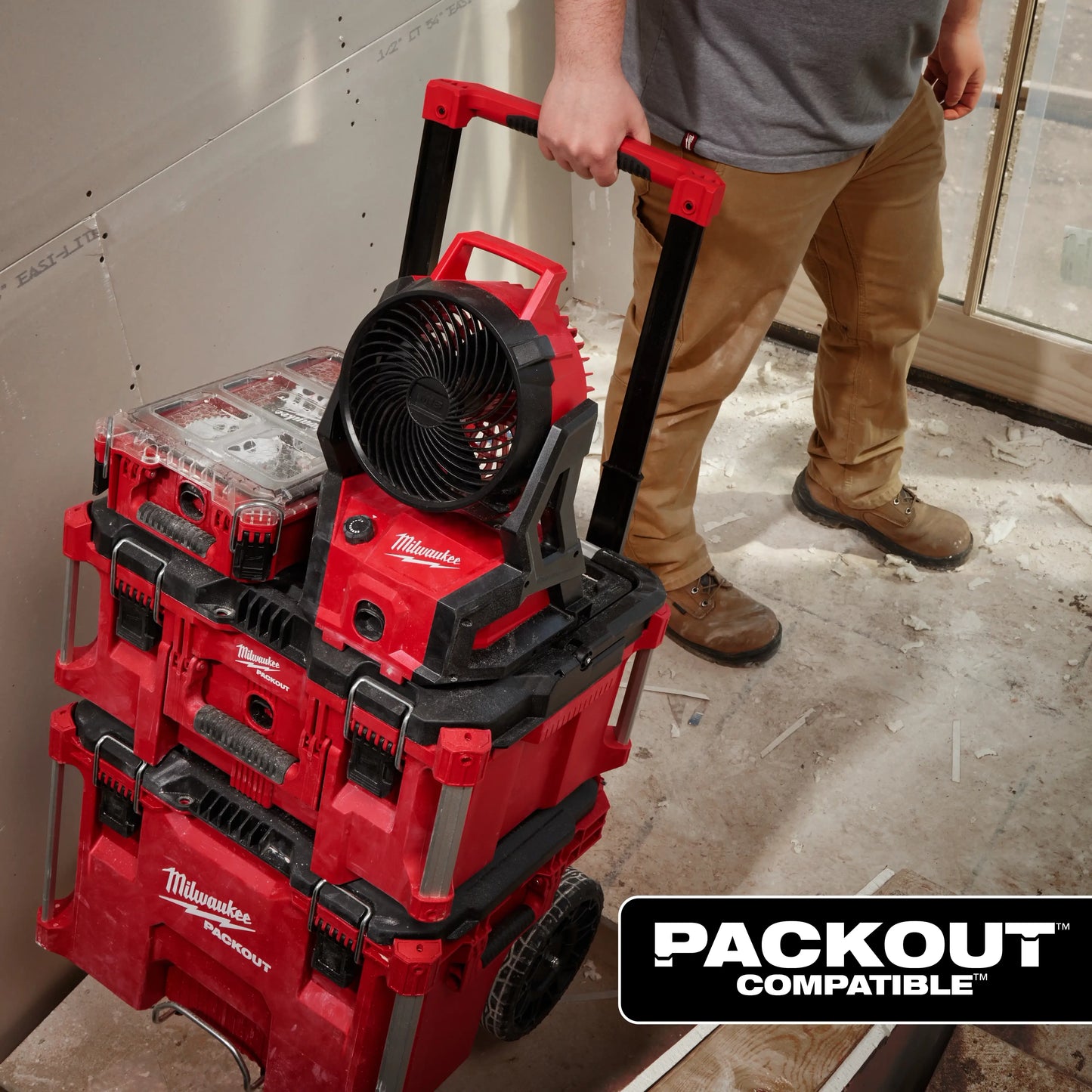 MILWAUKEE M18™ Brushless Fan w/ PACKOUT™ Compatibility 0818-20