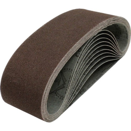 3" x 21" Abrasive Belt, 40-120 Grit, 10/pk