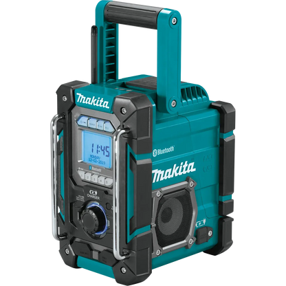 Makita portable radio with Bluetooth on a white background