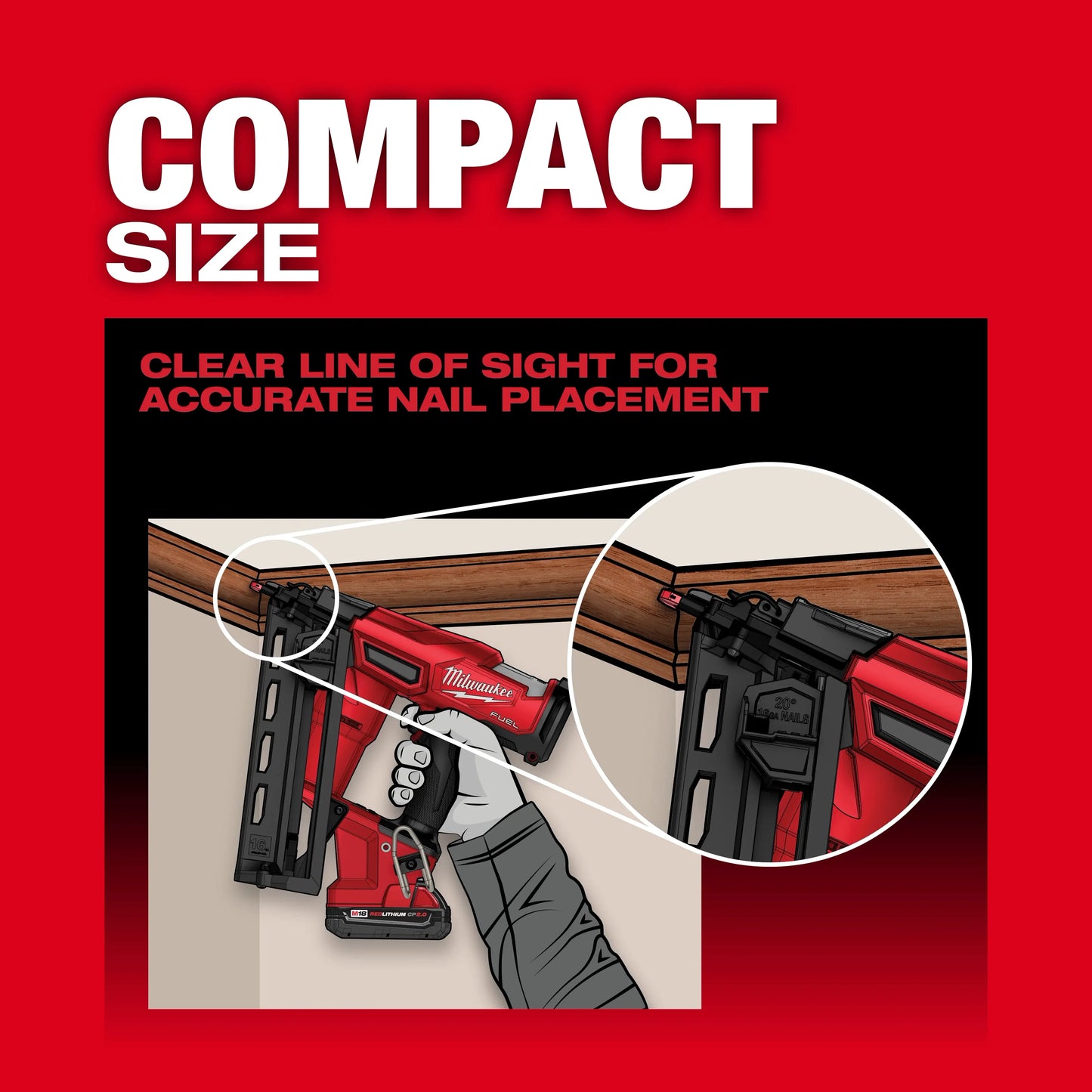M18 FUEL 16 Gauge Angled Finish Nailer 2841-20