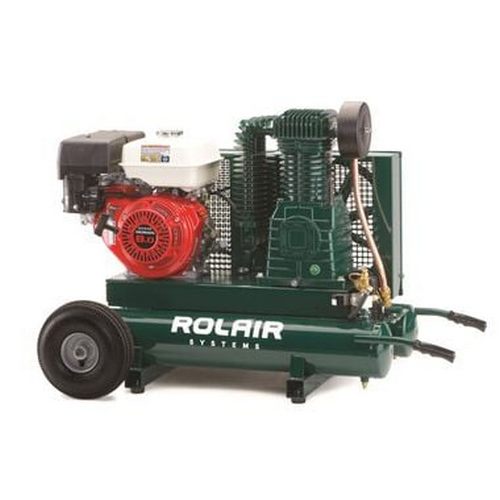 9HP (270cc) Honda 20.1 CFM@90PSI 9 Gall Twin Tank Compressor Rolair
