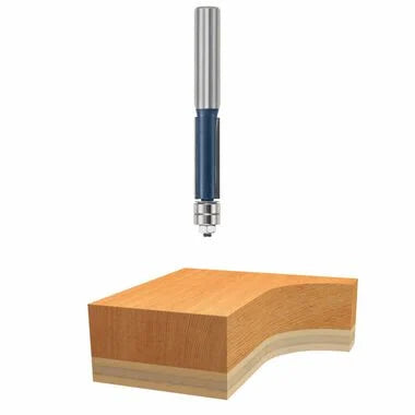Bosch 1/2in x 1 1/2in Carbide Tipped 2 Flute Template Trim Bit Bosch