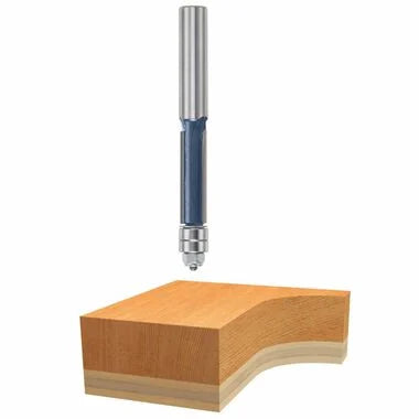 Bosch 1/2 In. x 1-1/2 In. Carbide Tipped 3-Flute Template Trim Bit