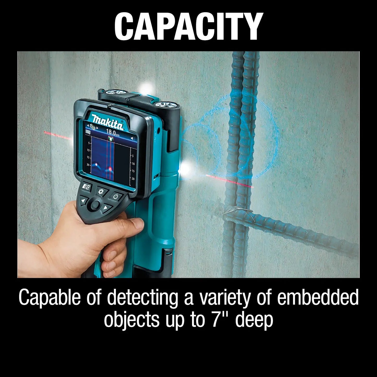 18V LXT® Lithium‑Ion Cordless Multi‑Surface Scanner, Tool Only with Interlocking Storage Case (DWD181ZJ)