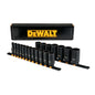 DEWALT Deep Impact Socket Set, 19-Piece, 1/2" Drive