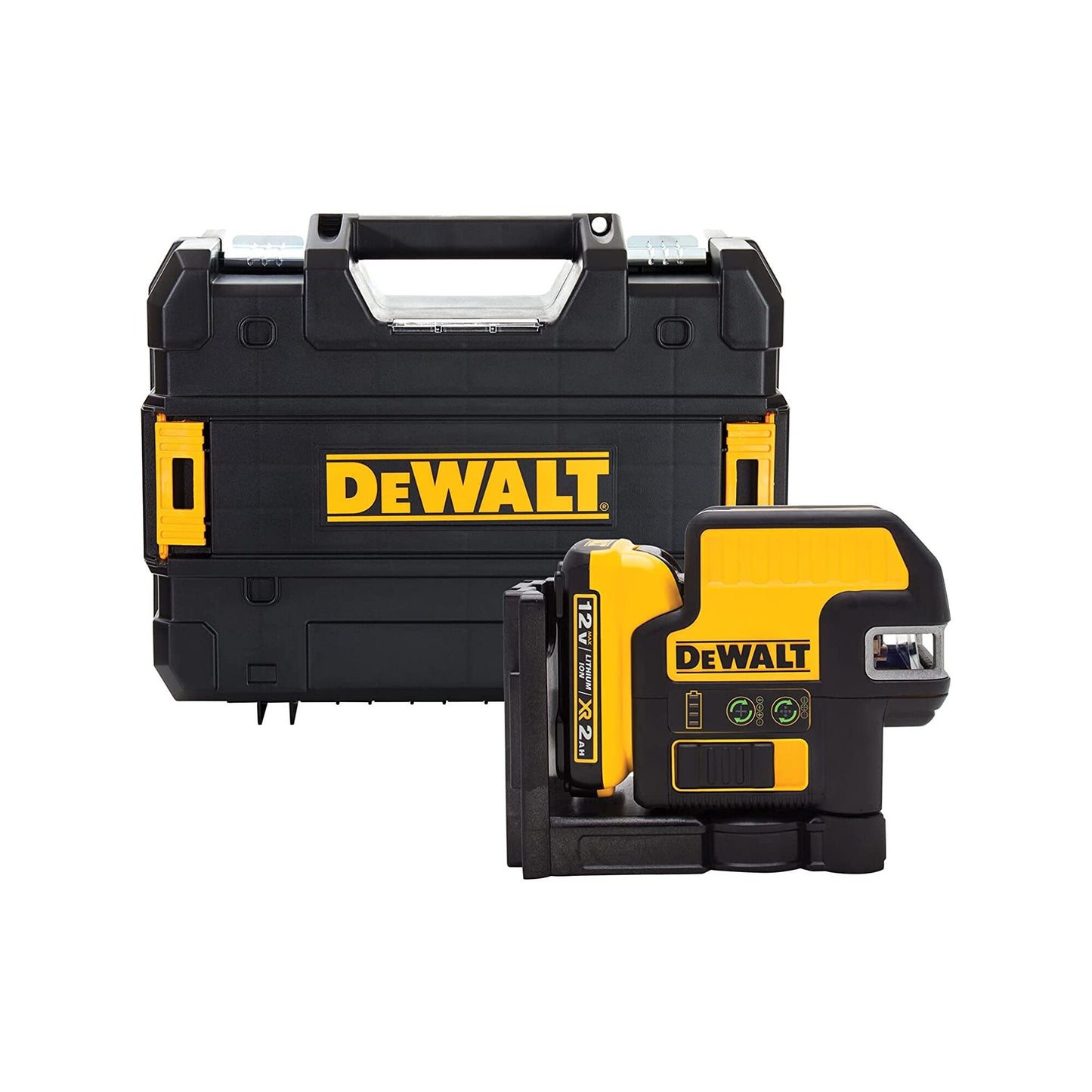 DEWALT 12V Max Line Laser, 5 Spot + Cross Line, Green
