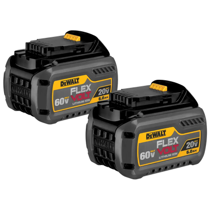 20V/60V Max* Flexvolt 6.0 Ah Battery 2 pack DCB606-2