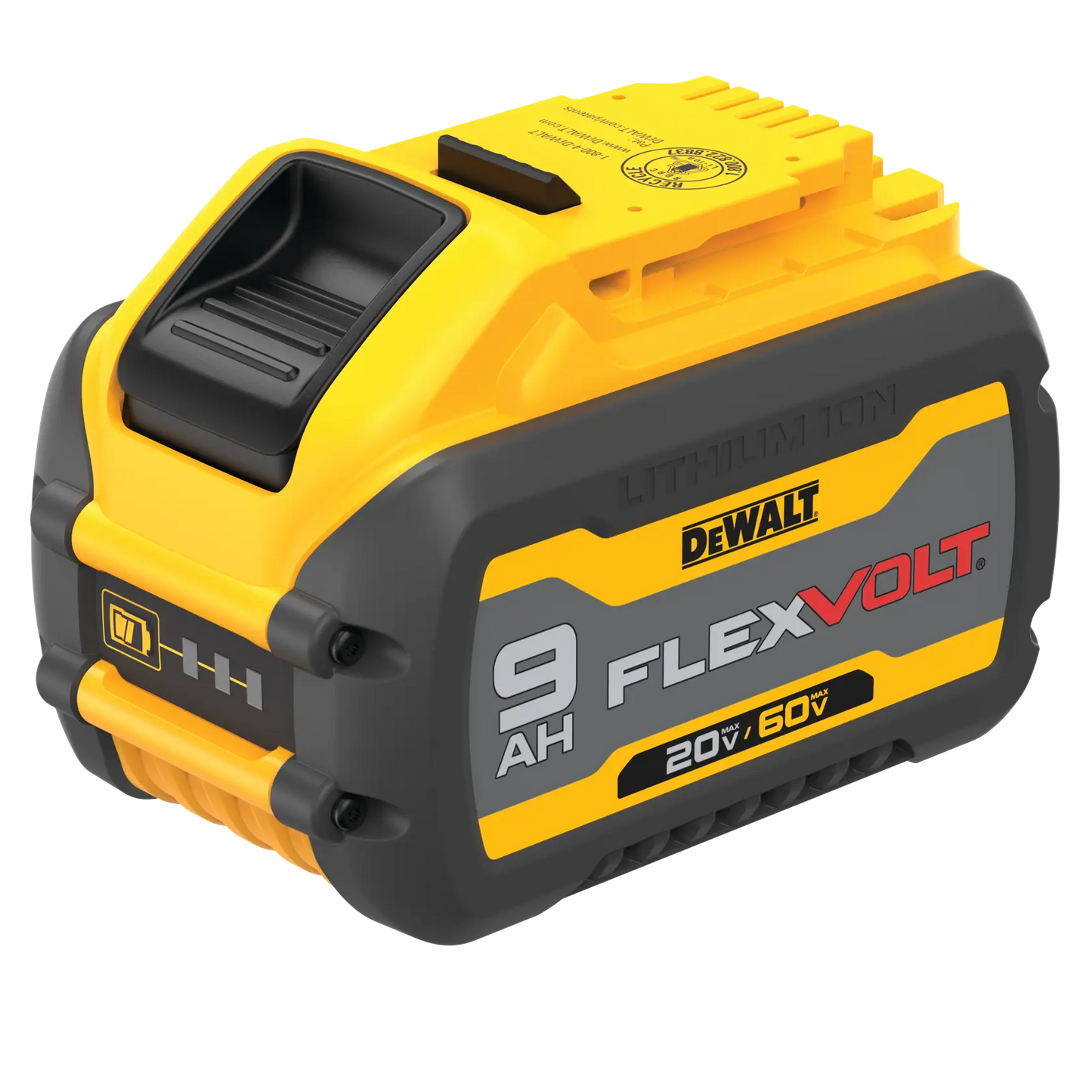 DeWalt FlexVolt battery pack on a white background