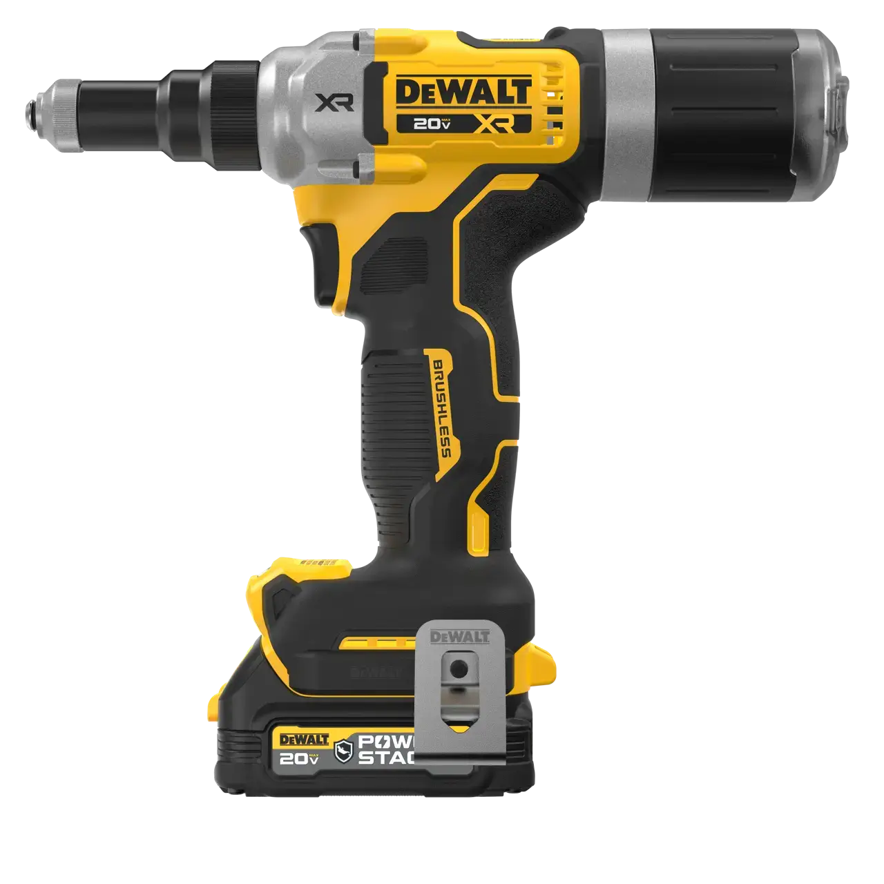 20V MAX* XR® BRUSHLESS CORDLESS 1/4" RIVET TOOL KIT WITH DEWALT POWERSTACK™
