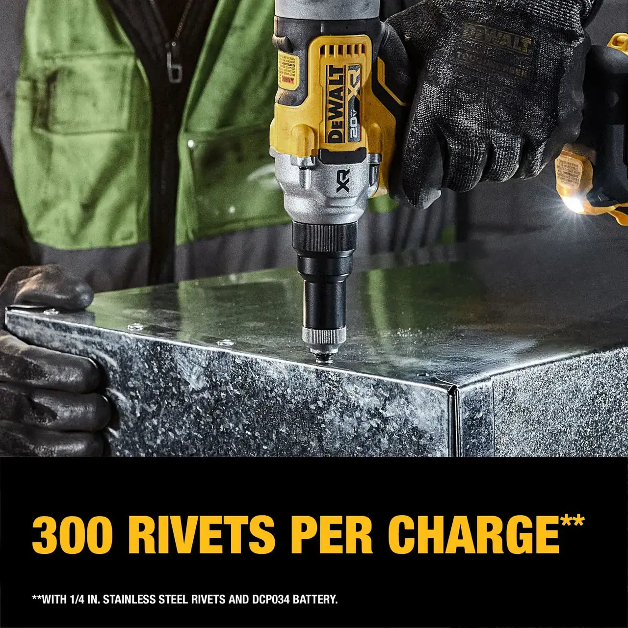 20V MAX* XR® BRUSHLESS CORDLESS 1/4" RIVET TOOL KIT WITH DEWALT POWERSTACK™