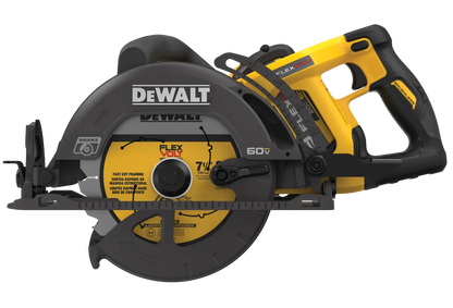 DEWALT FLEXVOLT 60V MAX 7-1/4 Worm Drive Style Saw (9.0Ah Battery) Kit DCS577X1