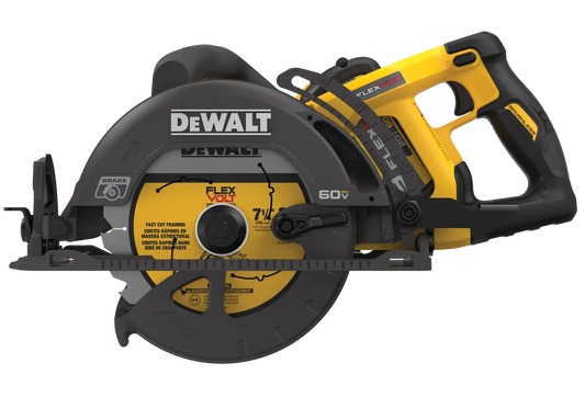 DEWALT FLEXVOLT 60V MAX 7-1/4 Worm Drive Style Saw (9.0Ah Battery) Kit DCS577X1