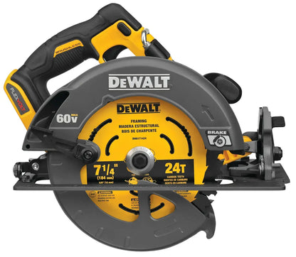 DEWALT Flexvolt 60V Max Brushless7-1/4 In. Cordless Circular Saw With Brake (Tool Only) DCS578B