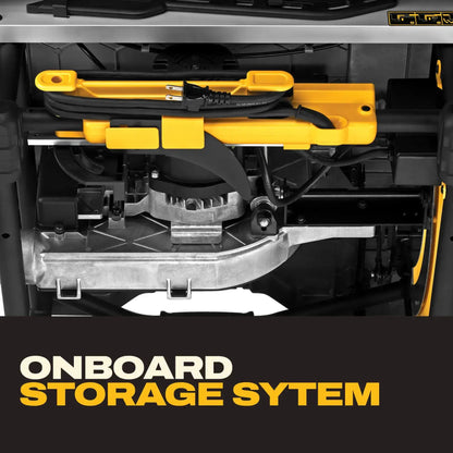 DEWALT 10" Jobsite Table Saw 32 - 1/2" (82.5cm) Rip Capacity, and a Rolling Stand DWE7491RS