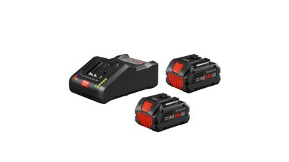 18V CORE18V Performance Starter Kit with (2) CORE18V 8.0 Ah PROFACTOR Performance Batteries and (1) GAL18V-160C 18V Lithium-Ion Battery Turbo Charger Bosch