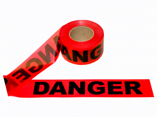 T15211 - Cordova 1.5 Mil Red Danger Tape Cordova