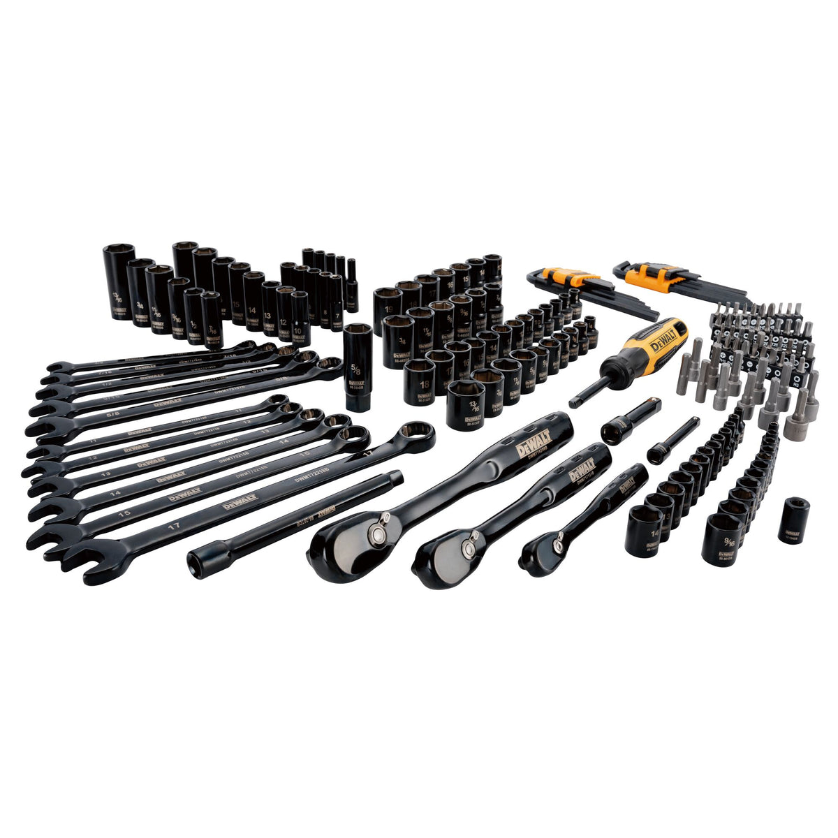 DEWALT Black Chrome Mechanics Tool Set (184 pc) – Polar Tool & Supply