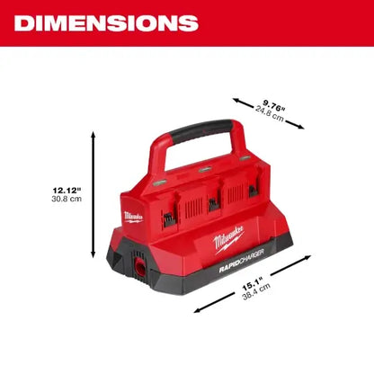 Milwaukee M18 PACKOUT Six Bay Rapid Charger 48-59-1809