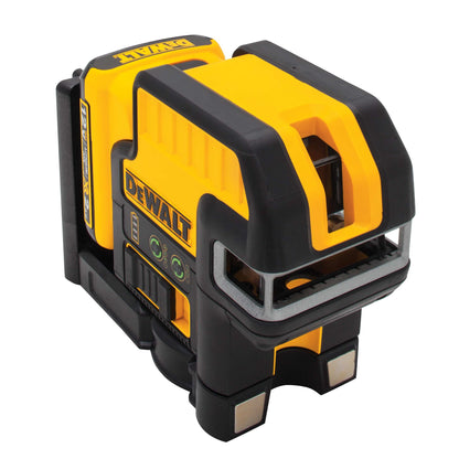 DEWALT 12V Max Line Laser, 5 Spot + Cross Line, Green
