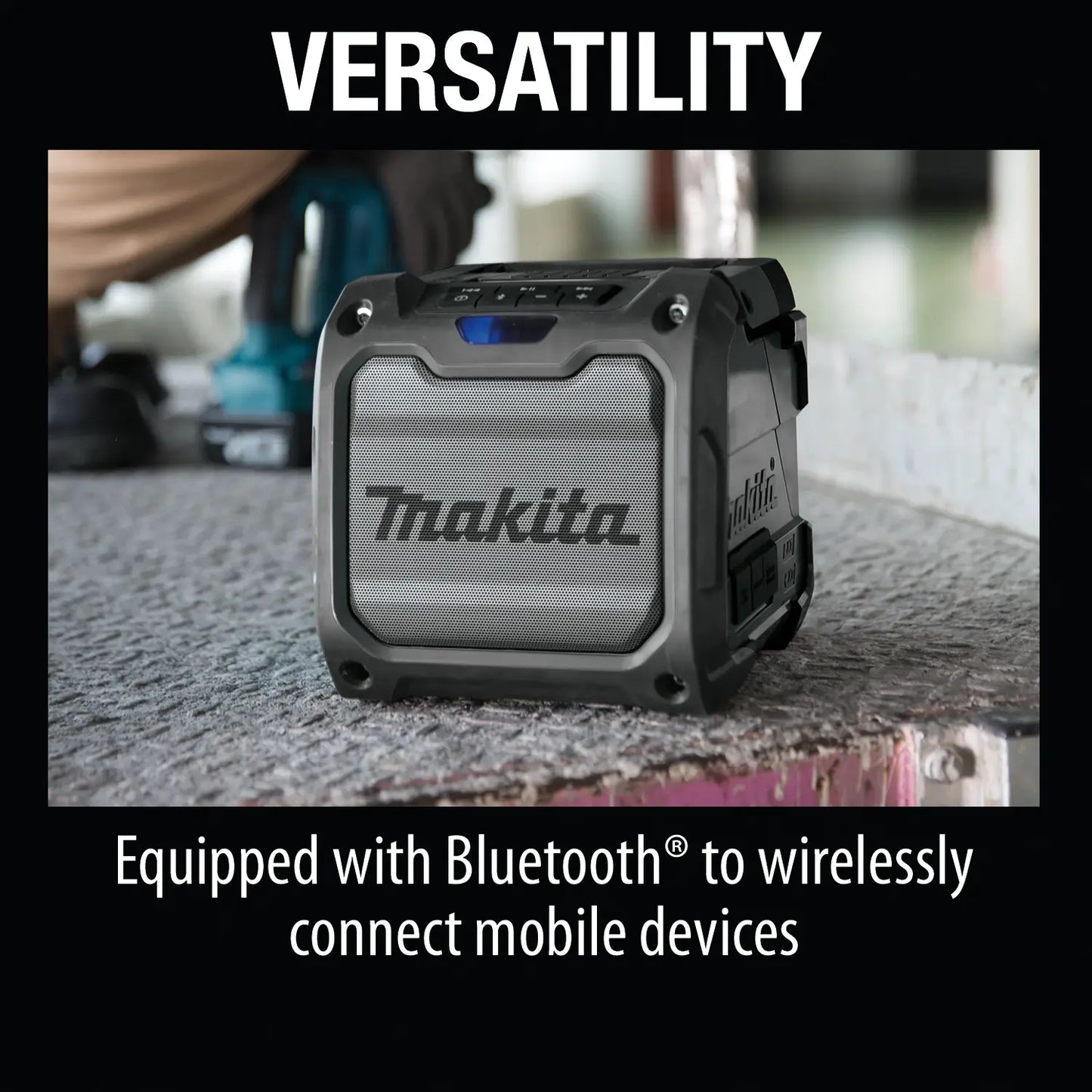 Makita 18V LXT / 12V Max CXT Cordless Bluetooth Job Site Speaker Tool Only XRM08B