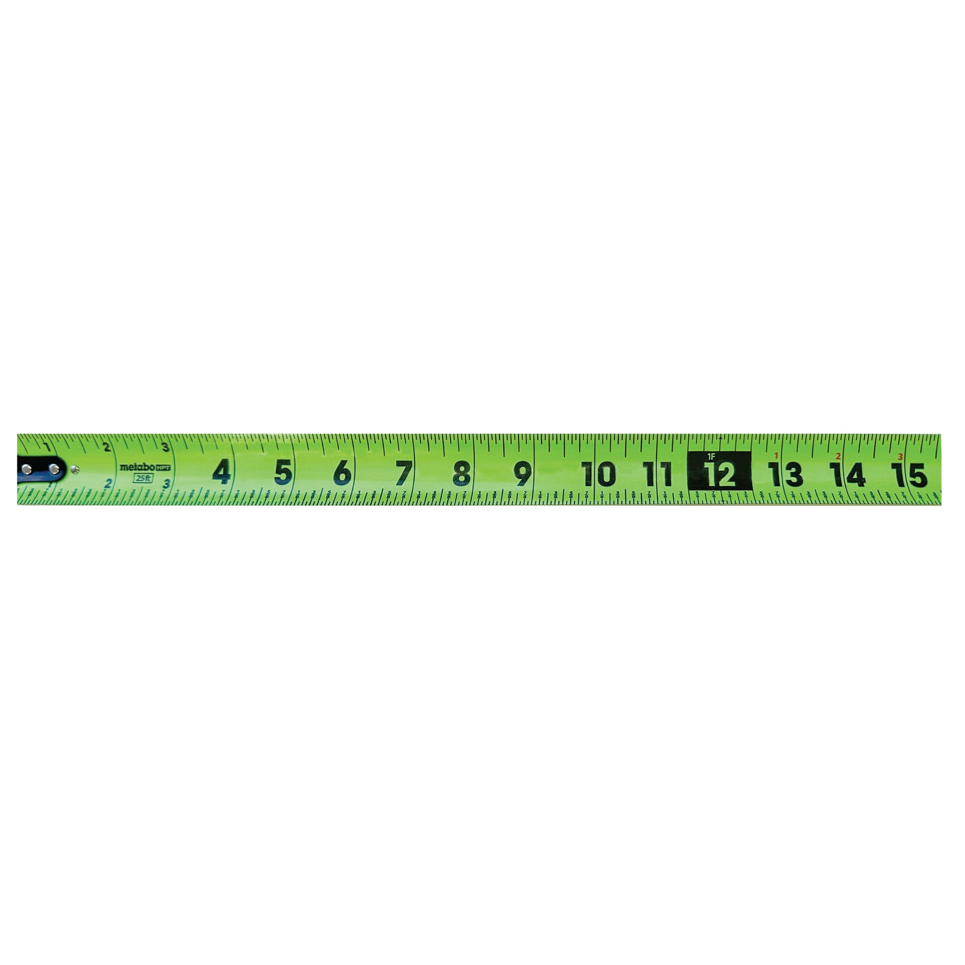 Close up of tape measure blade