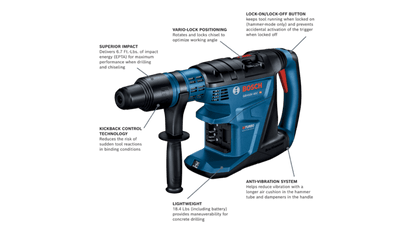 PROFACTOR 18V Hitman Connected-Ready SDS-max® 1-5/8 In. Rotary Hammer (Bare Tool)