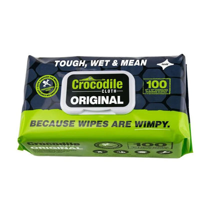Crocodile Cloth Original – Oversized Cleaning Wipes, 100 Huge Cloths Per Pack