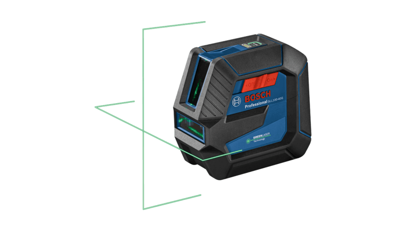Green-Beam Self-Leveling Cross-Line Laser