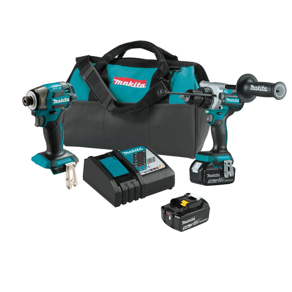 18V LXT® Lithium‑Ion Brushless Cordless 2‑Pc. Combo Kit (5.0Ah) (XT297T)