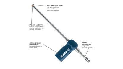 7/16 In. x 13 In. SDS-plus® Speed Clean™ Dust Extraction Bit