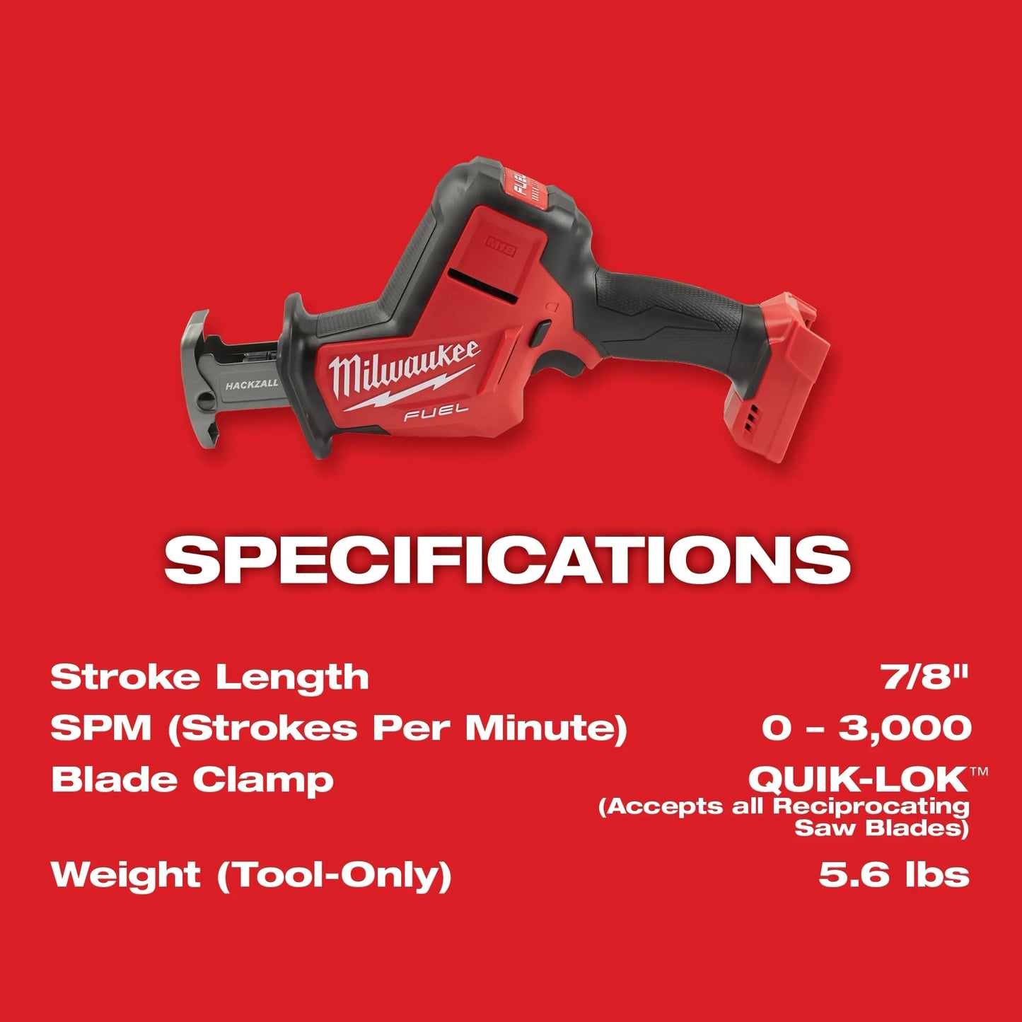 Milwaukee M18 FUEL™ Hackzall® 2719-20