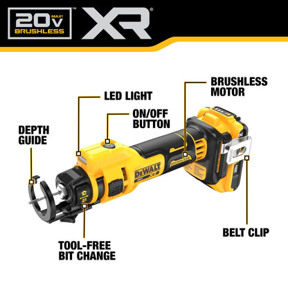 DEWALT 20V MAX BL DRYWALL CUT-OUT TOOL (Tool Only) DeWalt