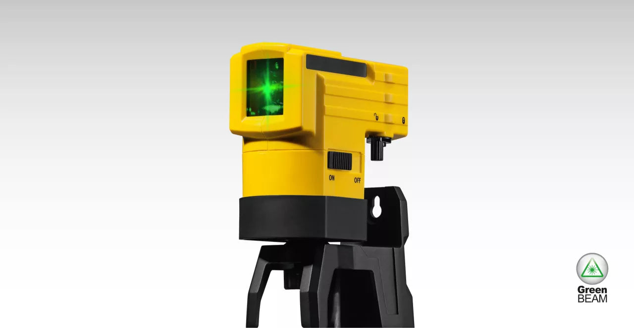 Stabila LAX 50 Green Cross-Line Laser Level Set with Pole
