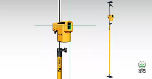 Stabila LAX 50 Green Cross-Line Laser Level Set with Pole