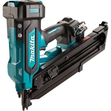 Makita nail gun on a white background