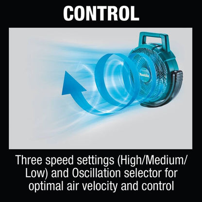 18V LXT® Lithium‑Ion Cordless/Corded 9‑1/4" Fan, Tool Only