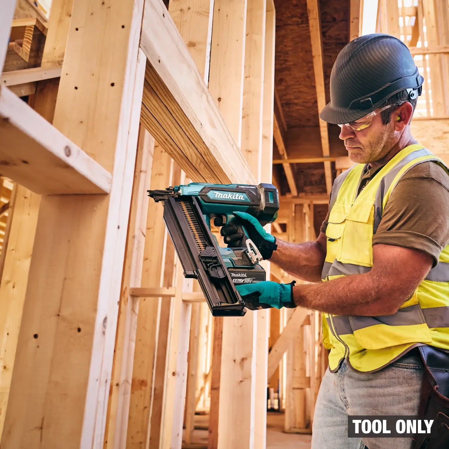 18V LXT® Lithium‑Ion Cordless 21º Full Round Head 3‑1/2" Framing Nailer XNB03Z, Tool Only XNB03Z