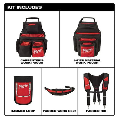 Milwaukee Contractor Work Belt with Suspension Rig 48-22-8120