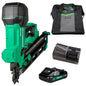 Metabo HPT Multi-Volt 3-1/2-in 30 -Degree Cordless Clipped/Roundhead Framing Nailer Kit