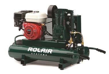 Rolair 6590HK18 6.5 HP 8-Gallon Gas-Powered Wheelbarrow Air Compressor Rolair